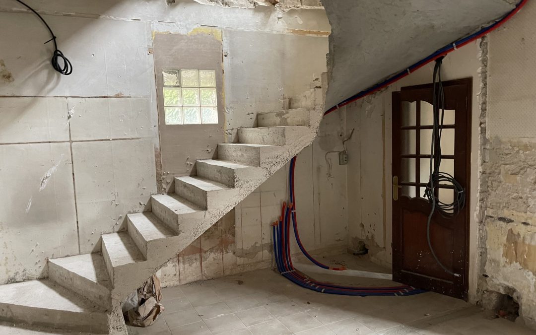 Toulon – Création d’un escalier en béton armé